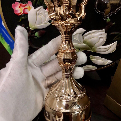 チベット密教法器 弘法大師 愛心鐘 チベタンベル 真鍮製 金剛鈴 チベット密教法器 弘法大師 愛心鐘 チベタンベル 真鍮製 金剛鈴