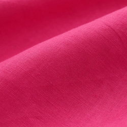 亞麻圓領連衣裙成人寬鬆連衣裙（粉色）OP19 第7張的照片