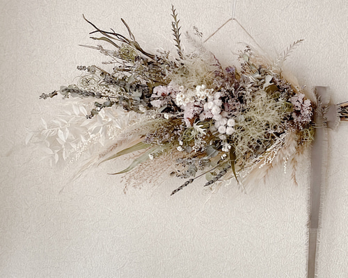 香る♪ラベンダー⋆︎*レッドスモークツリーのナチュラルスワッグ⑅︎２ 香る♪ラベンダー⋆︎*レッドスモークツリーのナチュラル