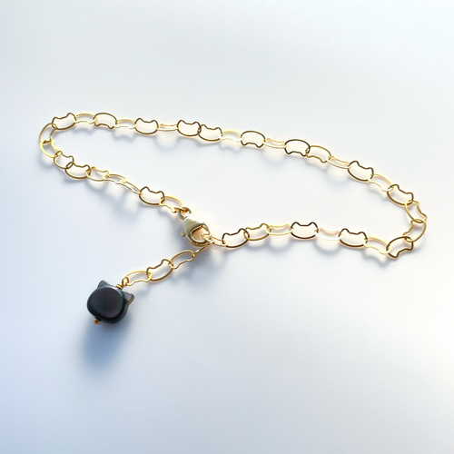 ✧まいにち猫パレード！✧ 猫チャームブレスレット（白猫 or 黒