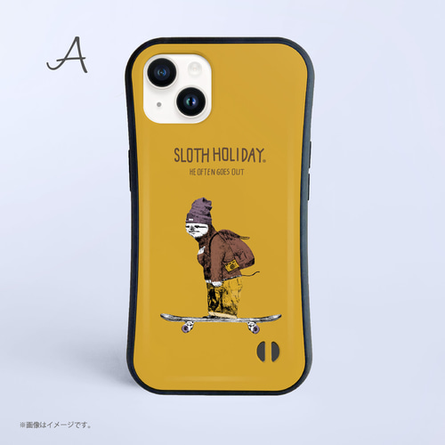 大人になったナマケモノ」耐衝撃グリップiPhoneケース iPhoneケース