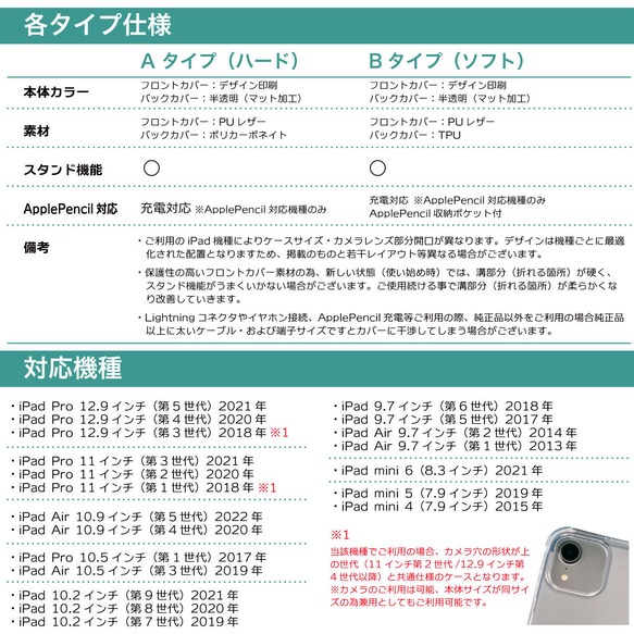 iPadケース 【アマビエ ベージュ】柄手帳型ケース ※2タイプから選べます 8枚目の画像