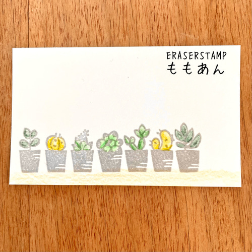 多肉植物の消しゴムはんこ はんこ・スタンプ ももあん 通販 14411612