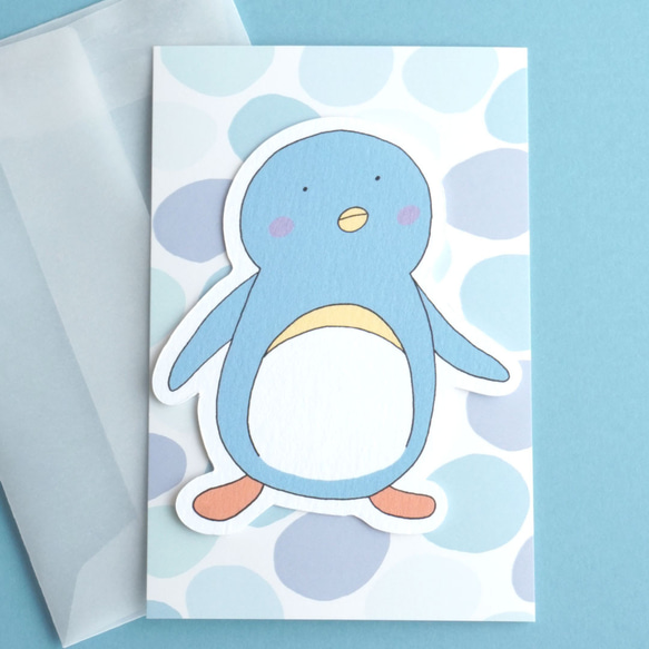 ミニメッセージカード - Penguin 1枚目の画像