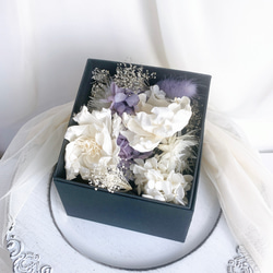 (再販×3)【 white × purple ﾋﾟｵﾆｰ 】 ヘッドドレス アクセサリー 髪飾り 結婚式 成人式 BOX 8枚目の画像