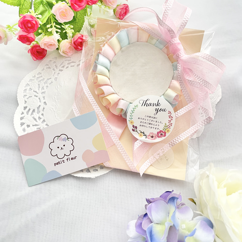 大人気♡】バースデーシール ロゼット ブローチ petit fleur