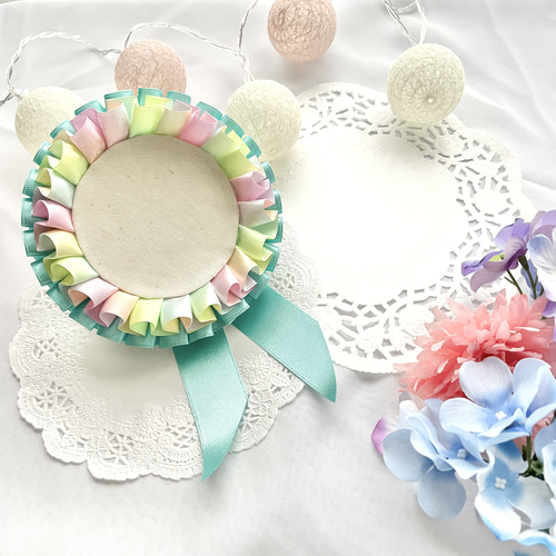 うきうき バースデーシール用　ロゼット 大人気♡】バースデーシール ロゼット ブローチ petit fleur