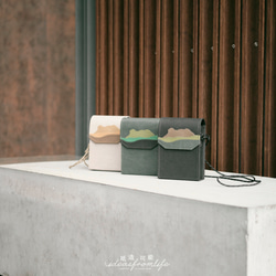 【紙製可】紙製 BOX BAG ストレートバッグ 香港 獅子岩 PLUS クロスボディバッグ レザー 紙洗い クラフト紙 環境保 8枚目の画像