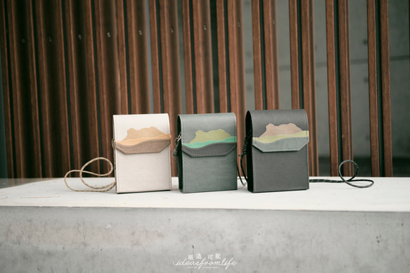 【紙製可】紙製 BOX BAG ストレートバッグ 香港 獅子岩 PLUS クロスボディバッグ レザー 紙洗い クラフト紙 環境保 5枚目の画像
