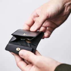 本革　一流の革職人が作り　スタイリッシュ　薄型　カードケース　コインケース 7枚目の画像