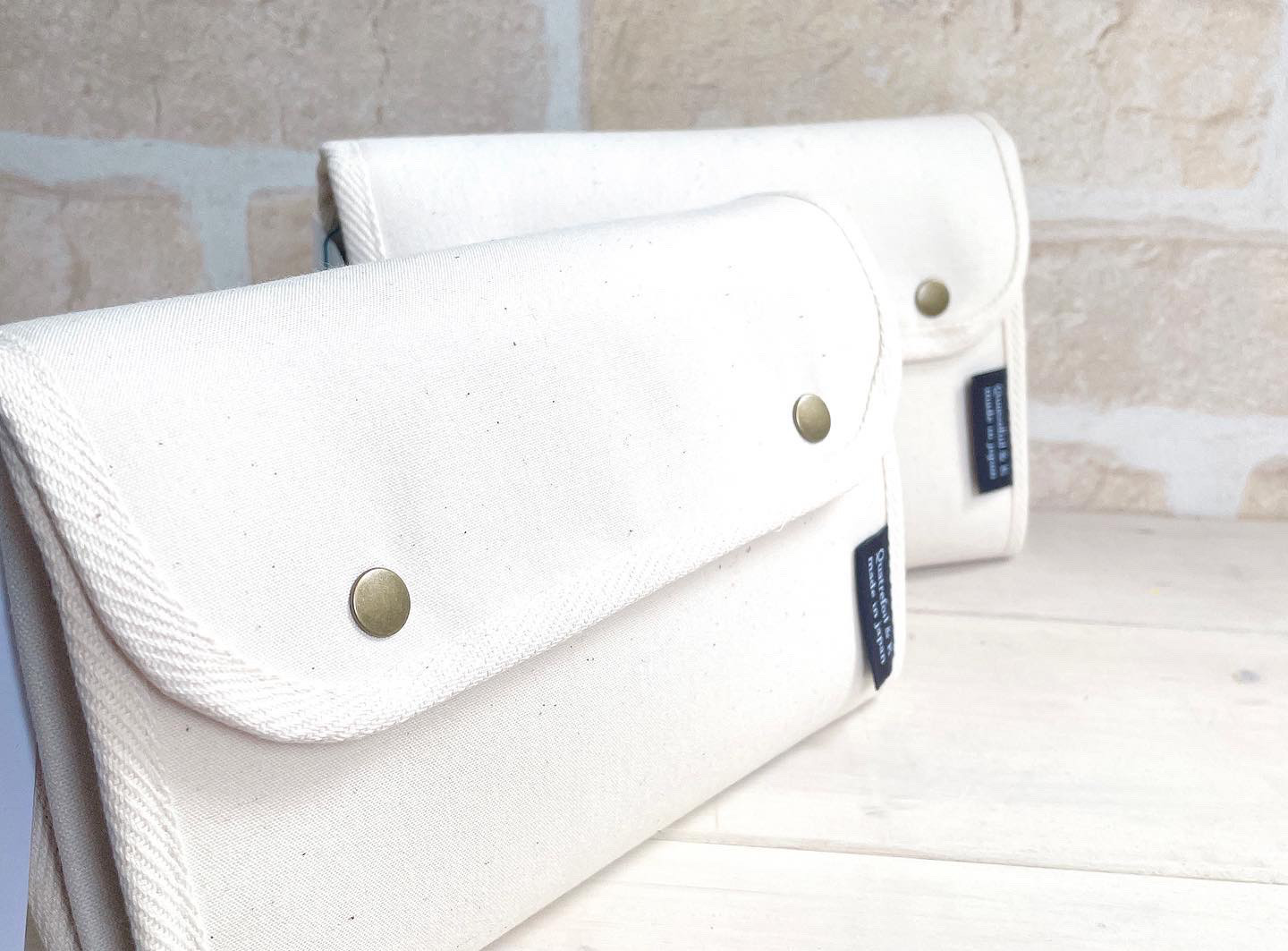 【ワイド型】オシャレが選ぶキャンバス母子手帳ケース　帆布