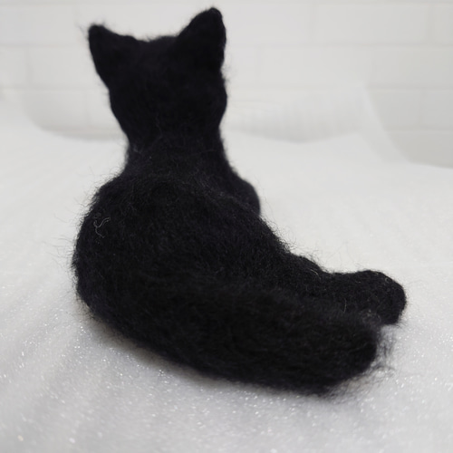 猫 羊毛 羊毛フェルト ハンドメイド 黒猫 ねこ 羊毛フェルト