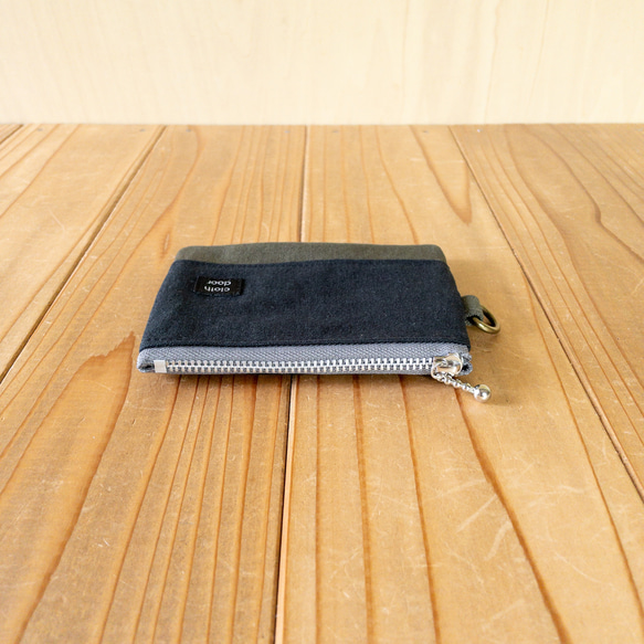 帆布のミニポーチ【バイカラー】/コインケース 11枚目の画像