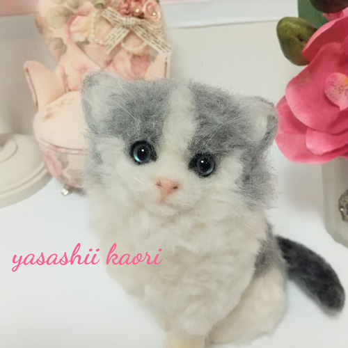 楽天市場】マンチカンのマスコット手作りキット 羊毛フェルト