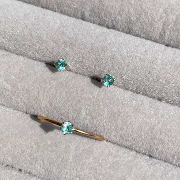 14kgf  paraibacolor Apatite　ring 4枚目の画像