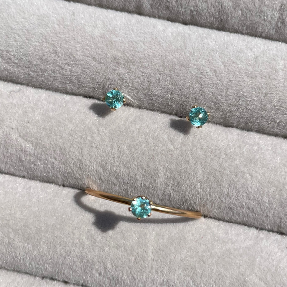 14kgf  paraibacolor Apatite　ring 8枚目の画像