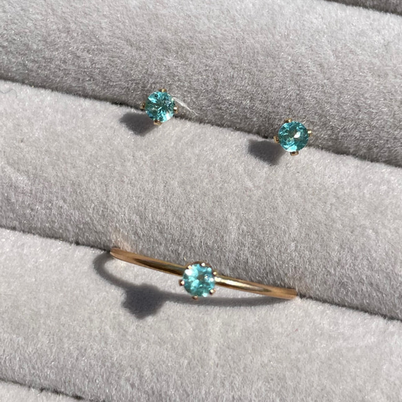 14kgf  paraibacolor Apatite　ring 6枚目の画像