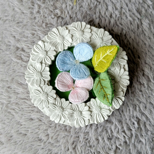 お花の立体刺繍 フォトフレーム・写真立て kazuchan 通販