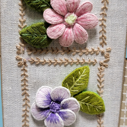 お花の立体刺繍 4枚目の画像