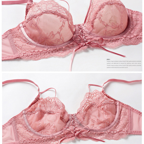 75D ブラック ブラショーツセット 超薄型ブラジャー ショーツ 女性下着