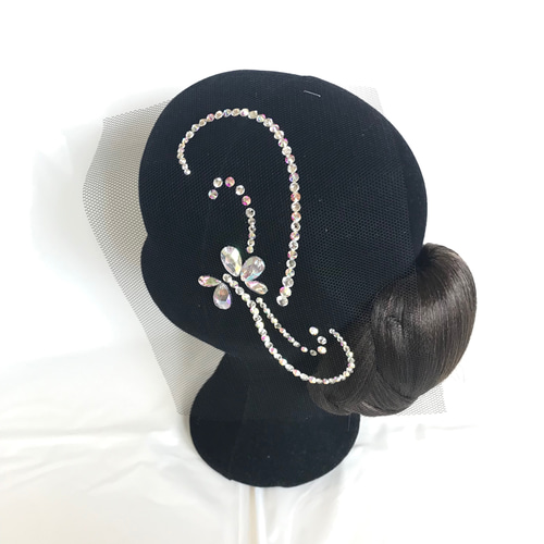 ヘアオーナメント　社交ダンス　ヘアアクセサリー 黒 HA-28 Ballroom 社交ダンスヘアアクセサリー ヘアオーナメント