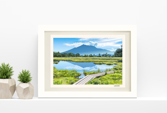 A4サイズ「尾瀬ヶ原」 絵画 hiroma2 通販 14414007｜Creema