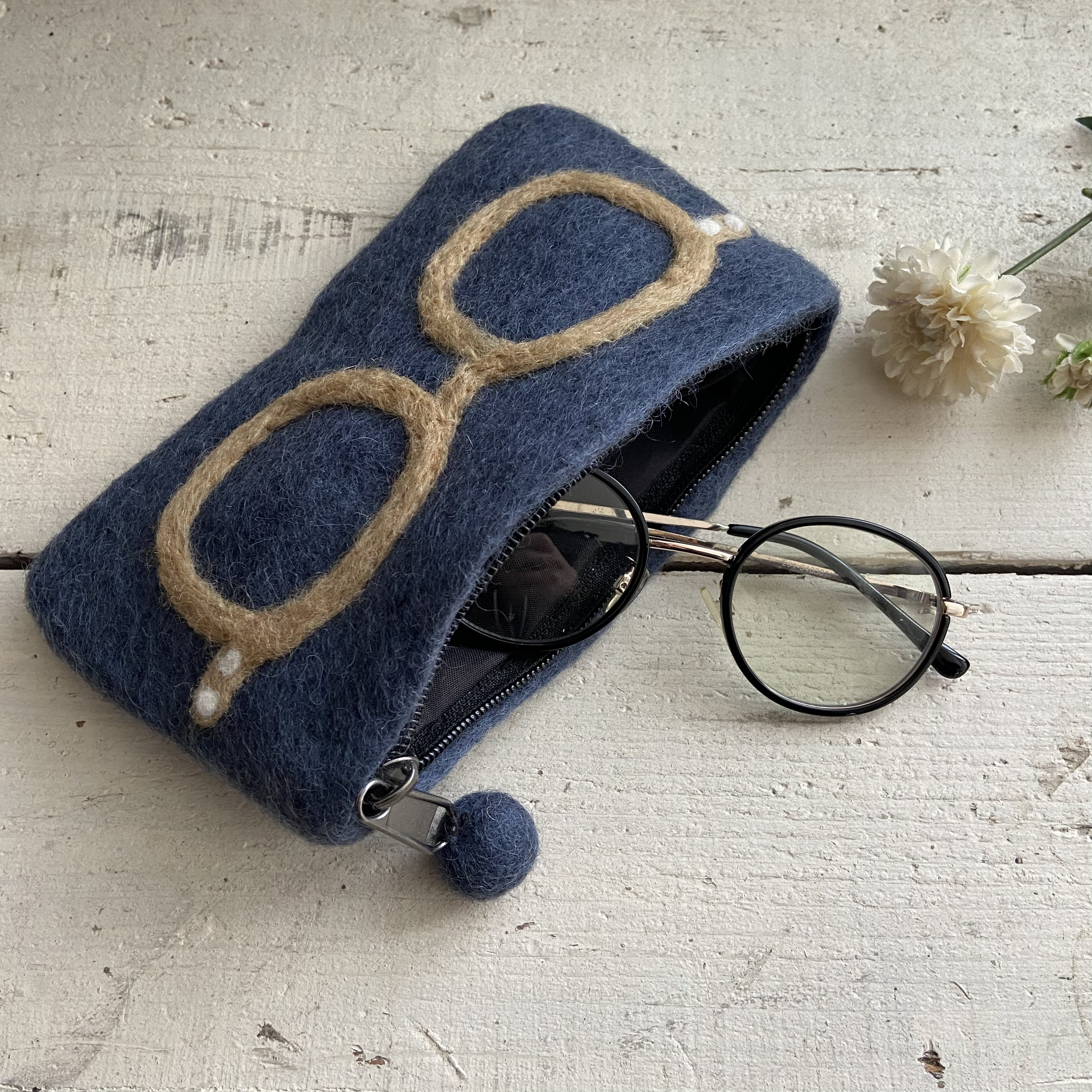 ハンドメイド 市松模様 ポーチ メガネケース ペンケース など