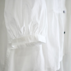 balloon sleeve gather blouse (organic cotton) 5枚目の画像