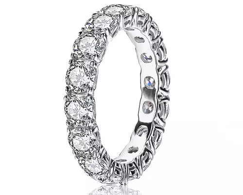 MR03-1／ 10.5号3㎜フルエタニティ モアサナイトリング♡シルバー925 MR03-1／ 10.5号3㎜フルエタニティ モアサナイトリング