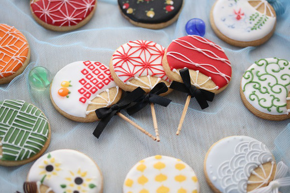 Show様専用ページミニうちわアイシングクッキー（mini uchiwa icing cookie) 4枚目の画像