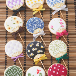 Show様専用ページミニうちわアイシングクッキー（mini uchiwa icing cookie) 1枚目の画像