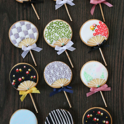 Show様専用ページミニうちわアイシングクッキー（mini uchiwa icing cookie) 2枚目の画像