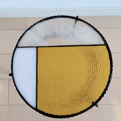#コーヒーテーブル /黄色/ステンドグラス 3枚目の画像