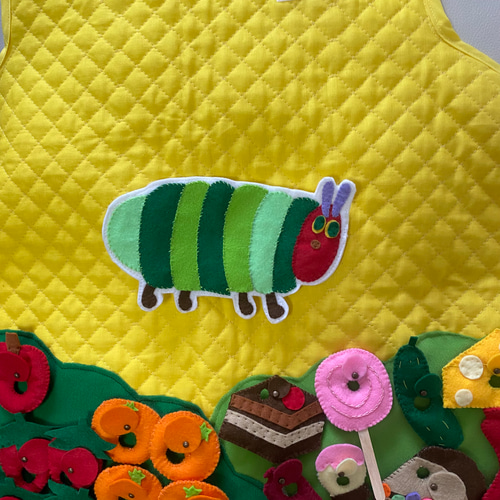 エプロンシアターあおむしさん 生地 ショコラ 通販 14415181｜Creema