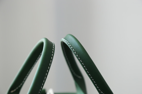 帆布 x 皮革拼接真皮編織手提包單肩托特包抽繩包單肩包 第8張的照片