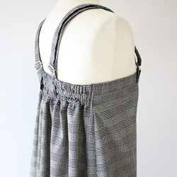 送料無料☆セール☆コットンツイルの肩紐付きロングスカート 2枚目の画像
