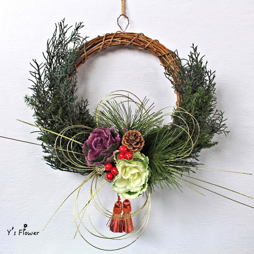 ホリデーシーズン2Wayリース（クリスマス2択＋お正月バージョン