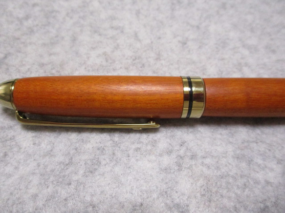 ベルナンブーコ　トチ杢　キヌカオイル仕上げ　回転式ヨーロピアンボールペン　　　 6枚目の画像