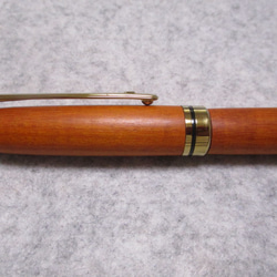 ベルナンブーコ　トチ杢　キヌカオイル仕上げ　回転式ヨーロピアンボールペン　　　 9枚目の画像