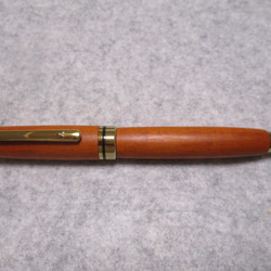 ベルナンブーコ　トチ杢　キヌカオイル仕上げ　回転式ヨーロピアンボールペン　　　 1枚目の画像