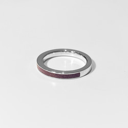 line ring S silver925 紫心精緻戒指戒指木 第2張的照片