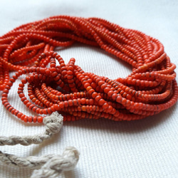 ナガ族オールドビーズ オレンジ(極小) ビーズ up to you! 通販