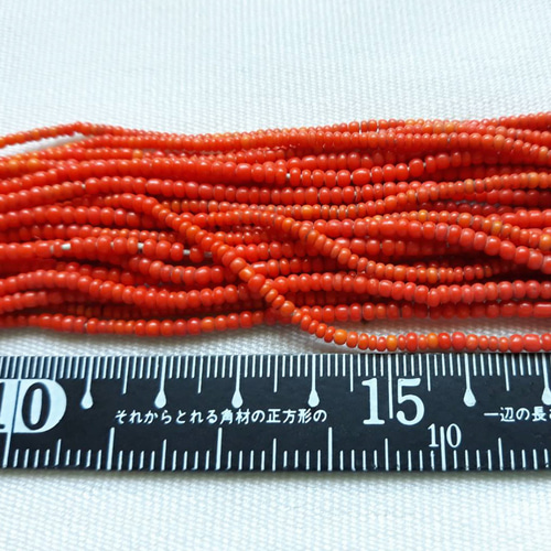 ナガ族オールドビーズ オレンジ(極小) ビーズ up to you! 通販