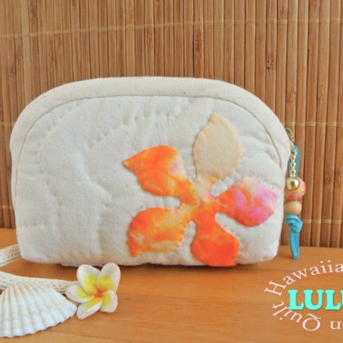 ハワイアンキルト】 ポーチ ☆ ホヌ/プルメリア ポーチ LULUCO 通販