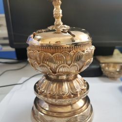 修縁堂】寺院用仏具 トランペット 大悲香炉 修縁堂】寺院用仏具