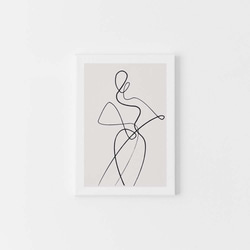 【0636】アートポスター　Woman Body Minimalist Drawing Art Print 2　北欧 8枚目の画像