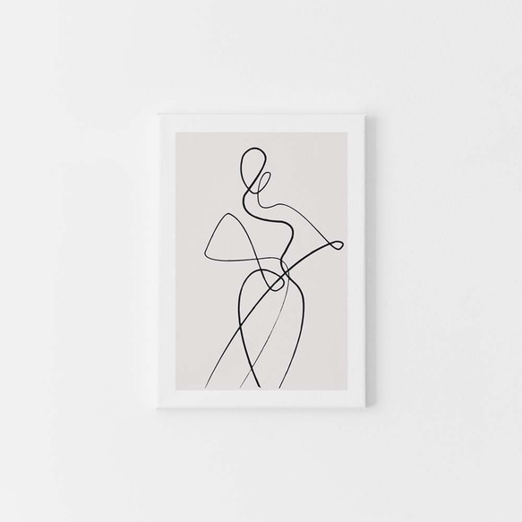 【0636】アートポスター　Woman Body Minimalist Drawing Art Print 2　北欧 8枚目の画像