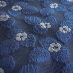 紺色レリーフ花柄 ジャカード生地 [3206] 11枚目の画像