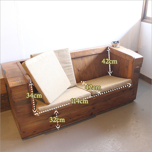 長持ちソファ ローソファ 古民家 和モダン ソファ 二人掛け 和風