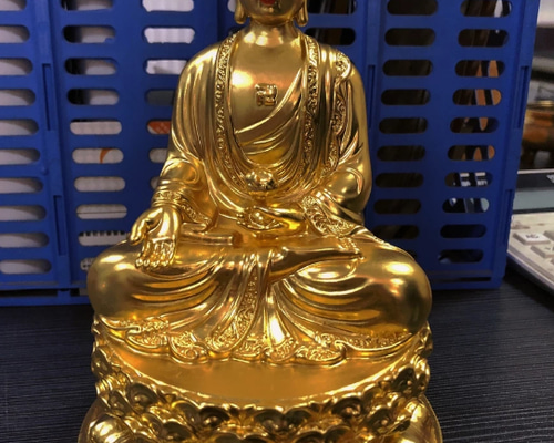 阿弥陀如来坐像 チベット密教 手作り鎚起銅器 骨董 仏教美術品 コレクター放出 チベット密教法具 阿弥陀仏 阿弥陀如来 仏像 福運・福徳 仏教
